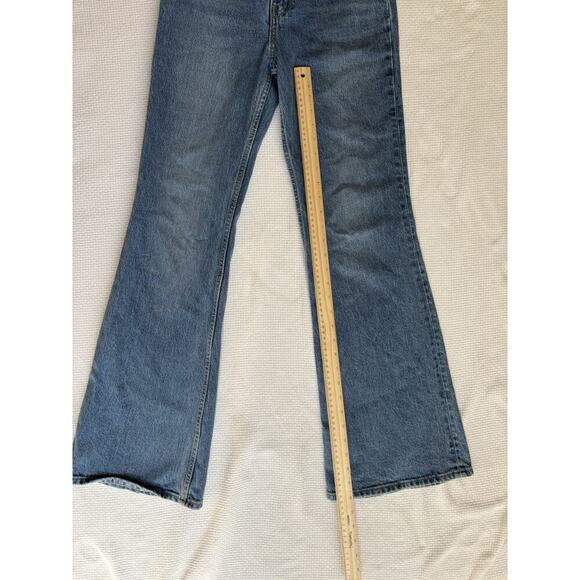 Levi's Premium 70s High Rise Flare Jeans Women 25 L Big E Retro Hippie Festival - Picture 9 of 13